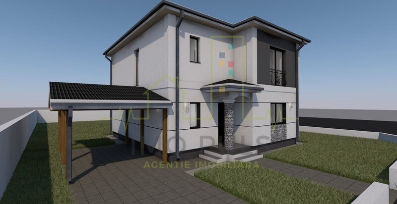 Timis  Casa Individuala. Carport. Finisaje la alegere. Foarte aproape de centura SUD.